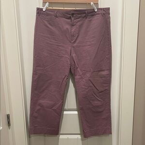 Old Navy cropped dusty Mauve Pants 20
